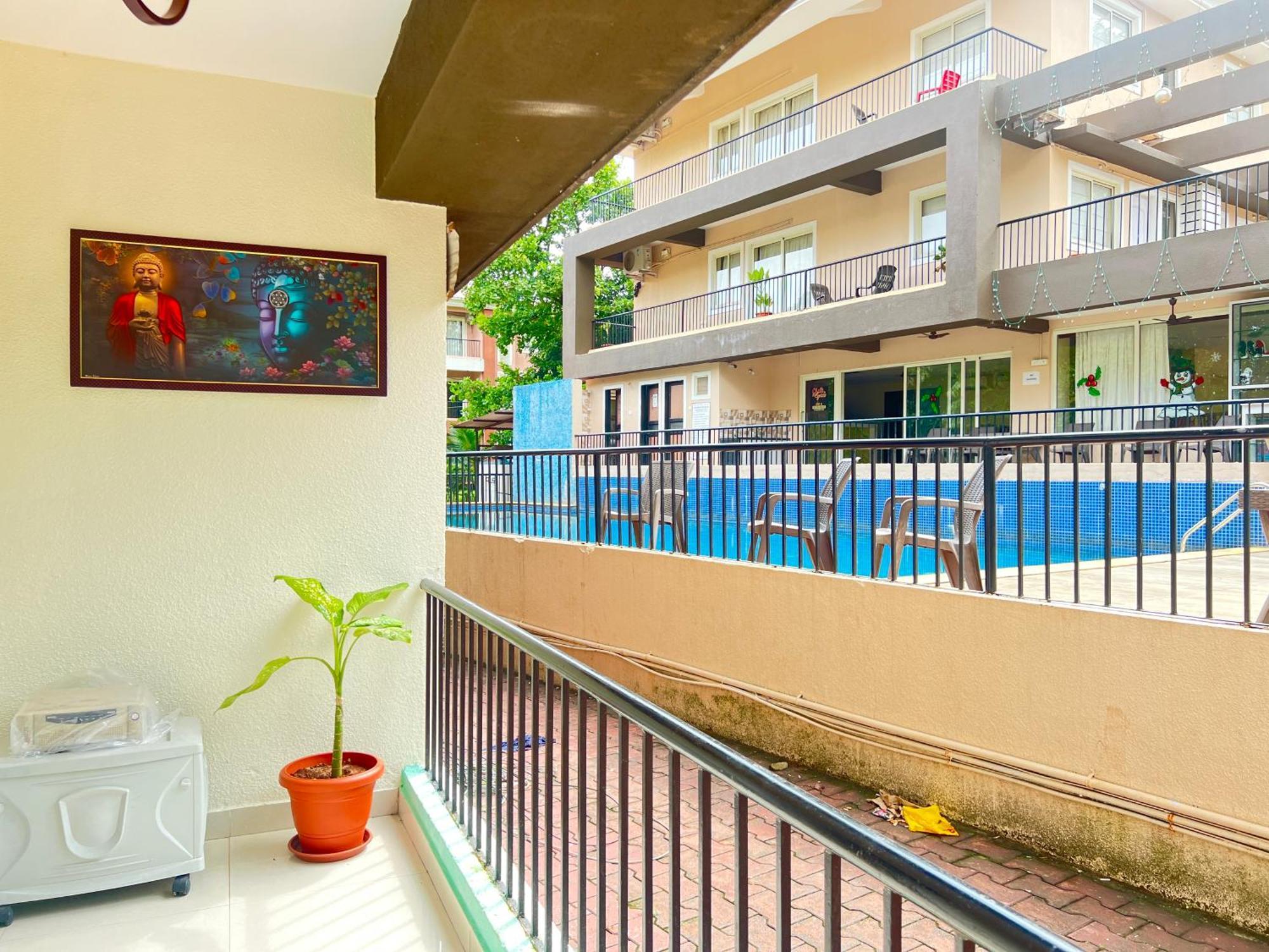 2Bhk Stunning Apartment With Pool Vagator Eksteriør bilde